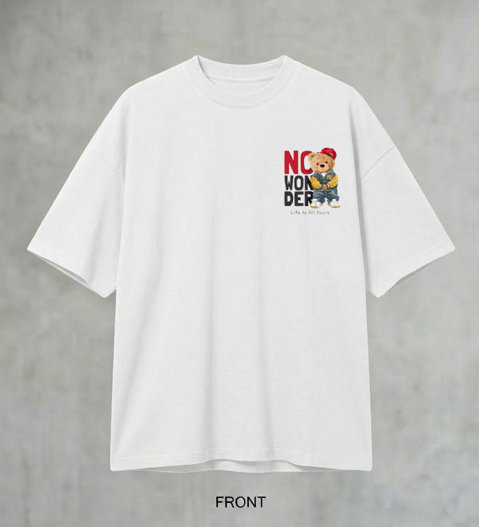 Bear- No Wonder Men's Oversized Tshirt