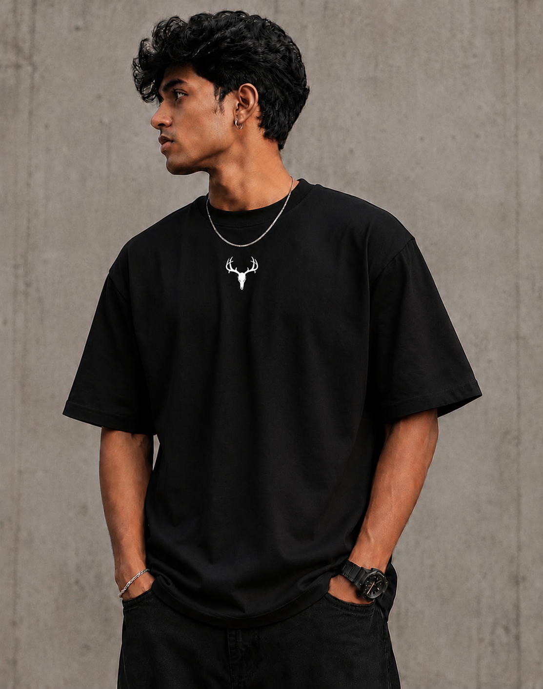 HavowN Baggy Pure Cotton Hip-Hop T-Shirt for Men