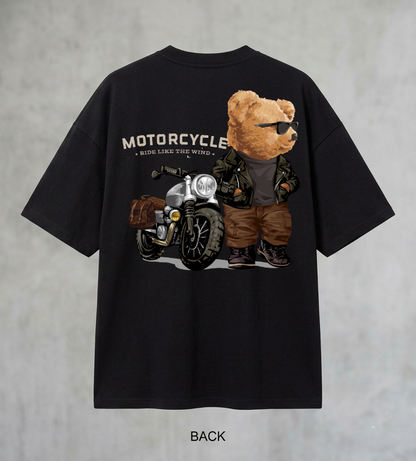 Rider Bear Men's Oversized Tshirt