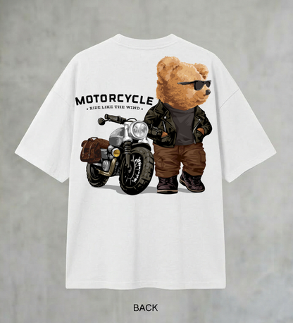 Rider Bear Men's Oversized Tshirt