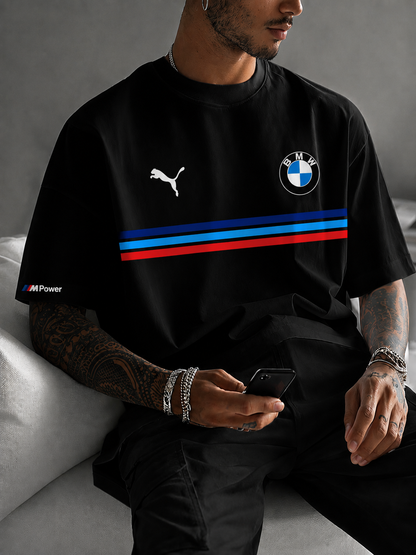 BMW Motorsport Oversized Premium T-Shirt – Black