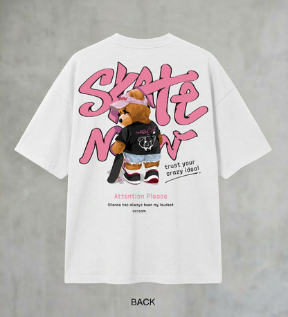 Skate Bear Oversized T-Shirt