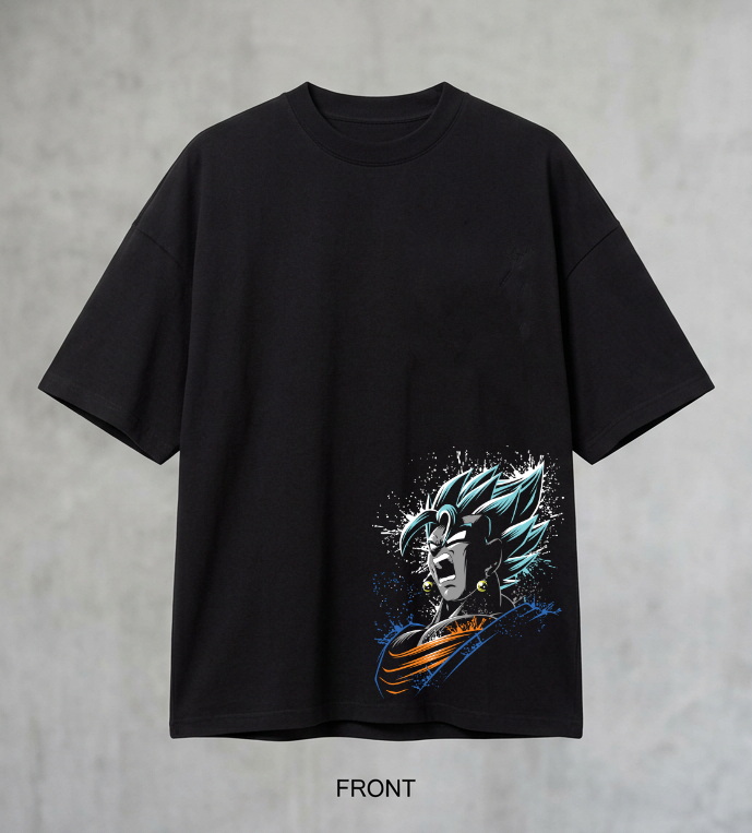 Blue Fire Dragonball Oversized Tshirt