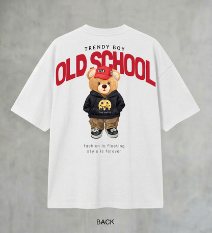 Old School Trendy Bear Oversized T-Shirt