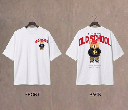 Old School Trendy Bear Oversized T-Shirt