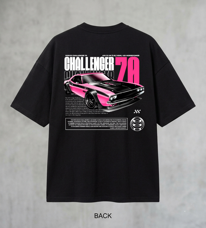 70 Challenger Men's Oversized Tshirt