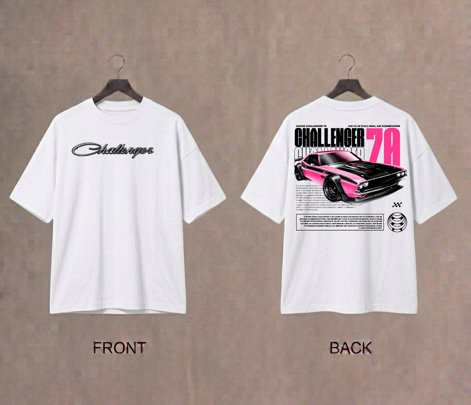 70 Challenger Men's Oversized Tshirt