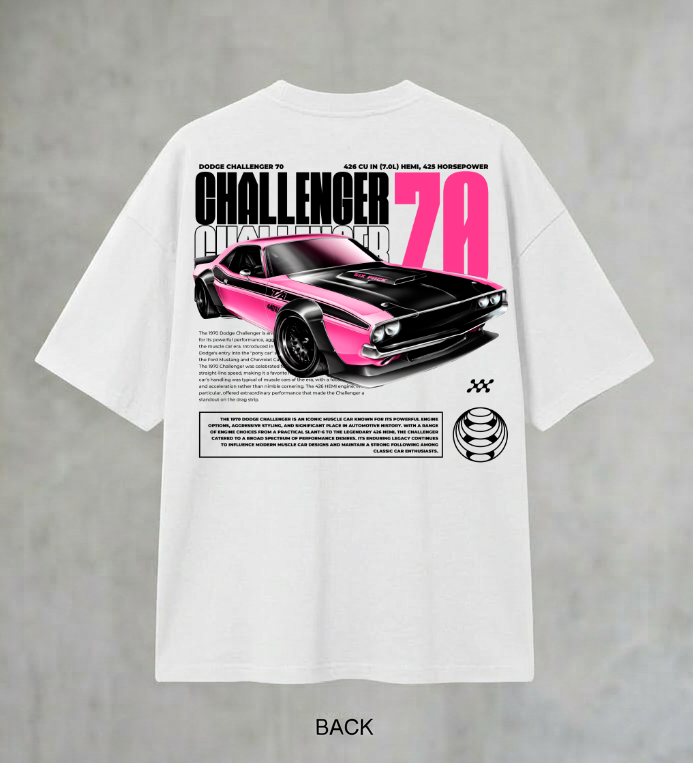 70 Challenger Men's Oversized Tshirt