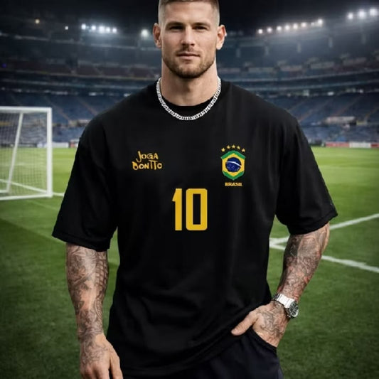 Brazil Football No.10 Oversized Tee