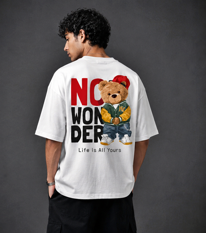 Bear- No Wonder Men's Oversized Tshirt