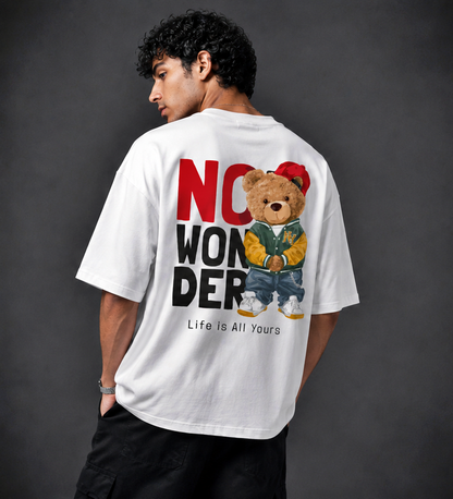 Bear- No Wonder Men's Oversized Tshirt