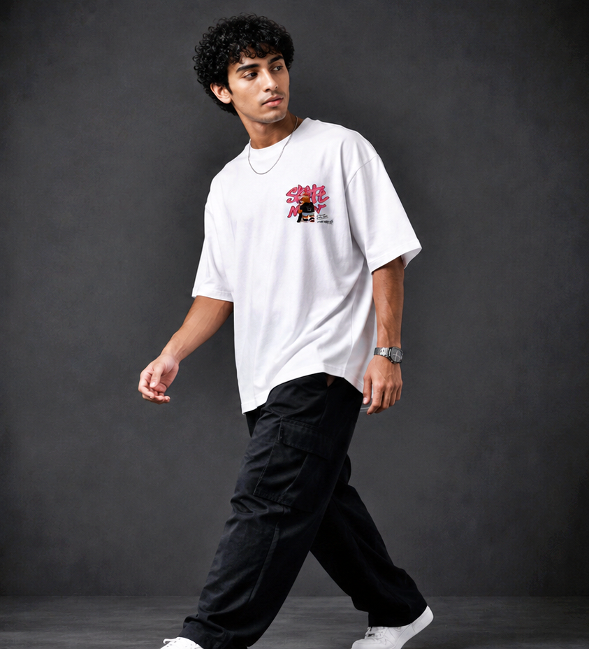 Skate Bear Oversized T-Shirt
