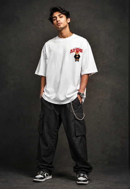 Old School Trendy Bear Oversized T-Shirt