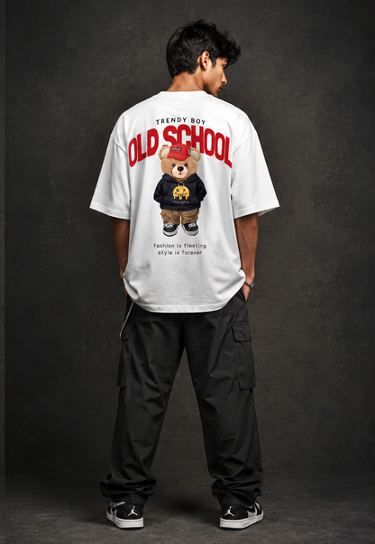 Old School Trendy Bear Oversized T-Shirt
