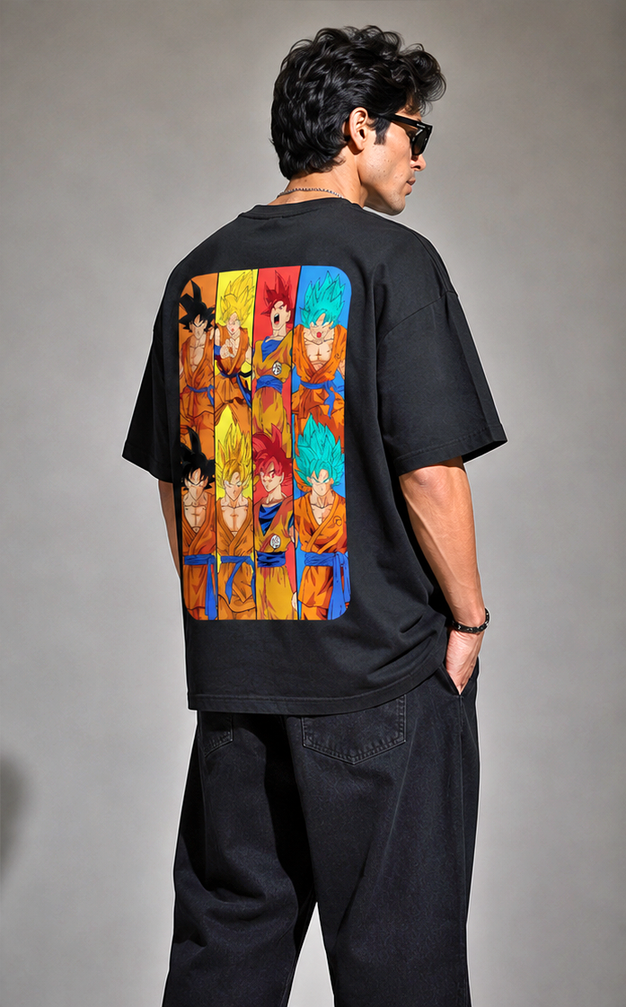 Angry Dragon ball Oversized Tshirt