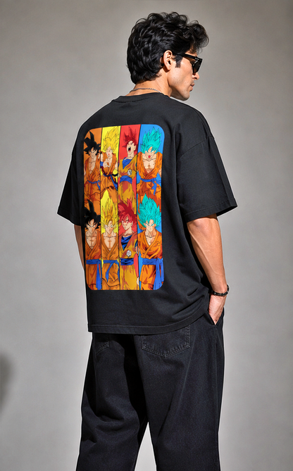 Angry Dragon ball Oversized Tshirt