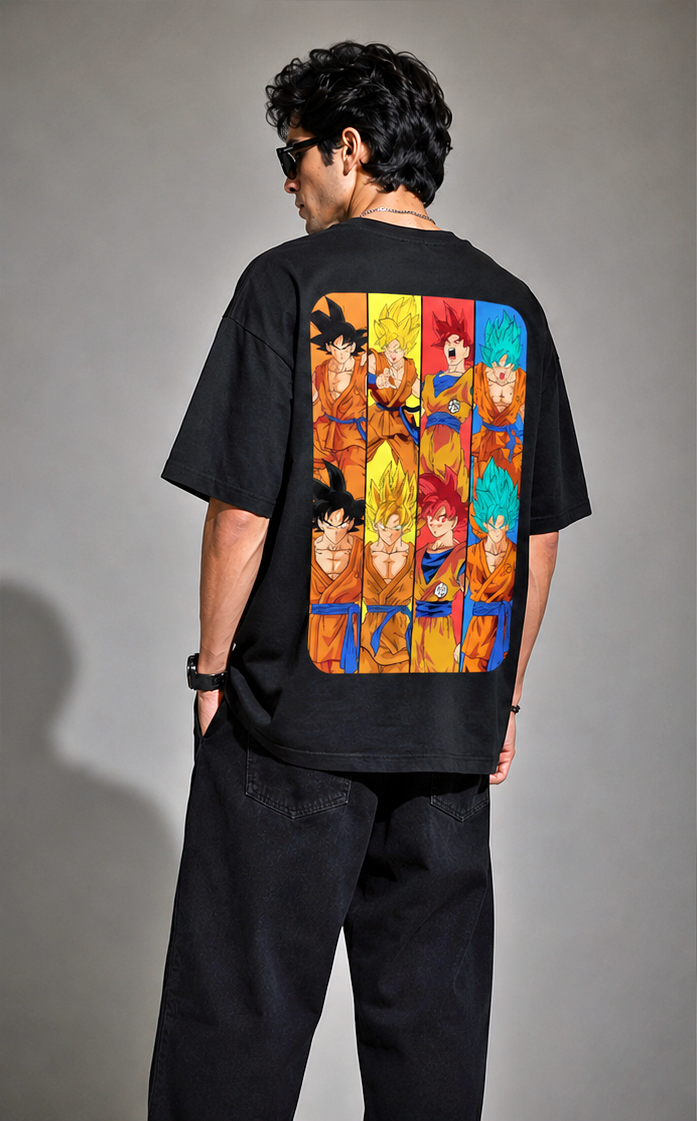 Angry Dragon ball Oversized Tshirt