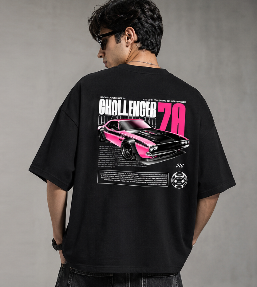70 Challenger Men's Oversized Tshirt