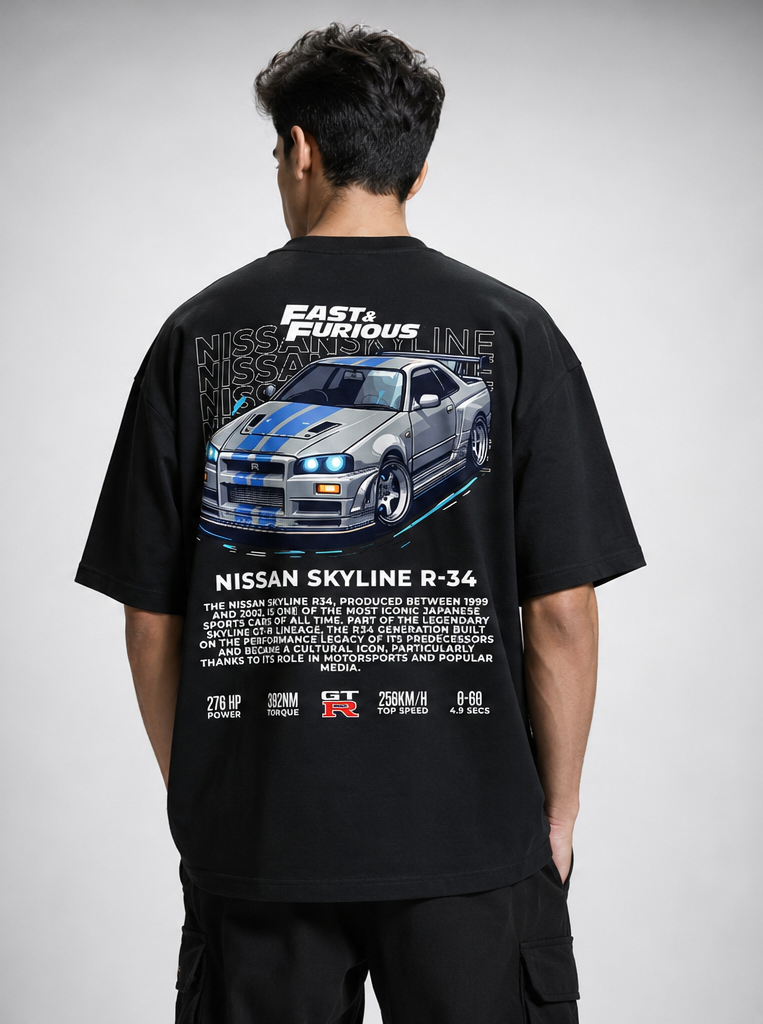 Skyline Men's Oversized Tshirt