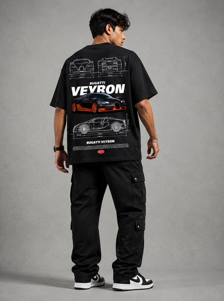 Bugatti Veryon Men's Oversized Tshirt