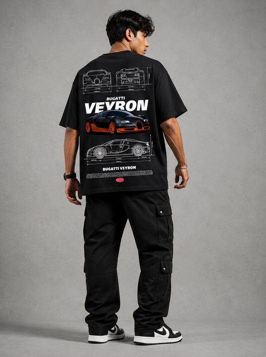 Bugatti Veryon Men's Oversized Tshirt