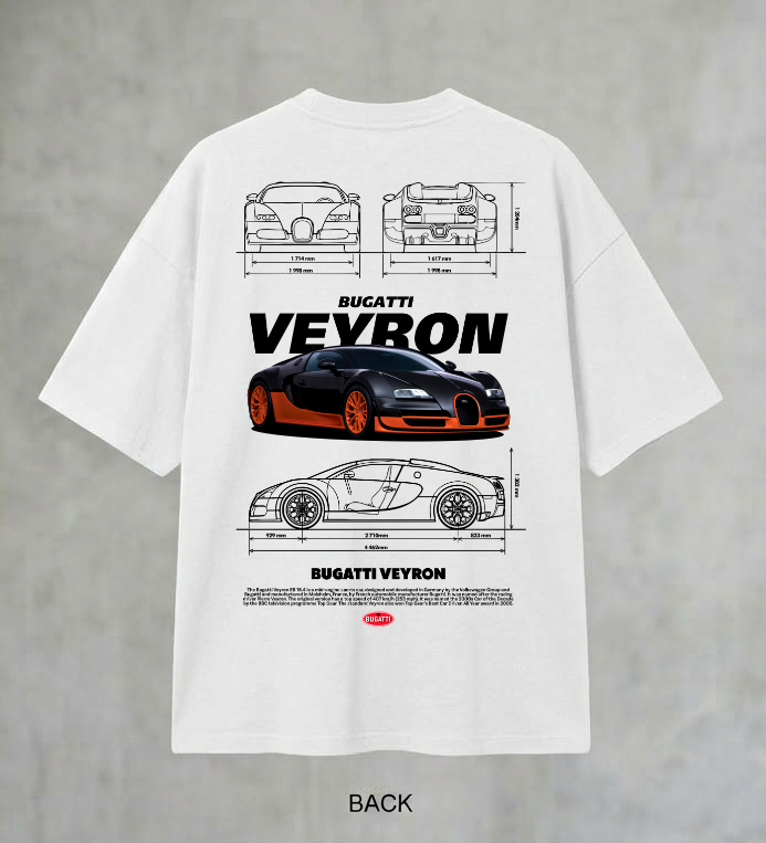 Bugatti Veryon Men's Oversized Tshirt