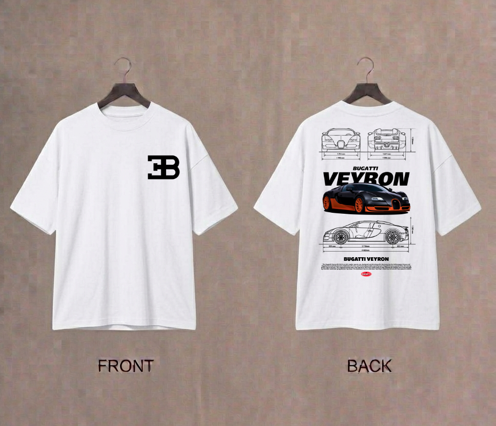 Bugatti Veryon Men's Oversized Tshirt