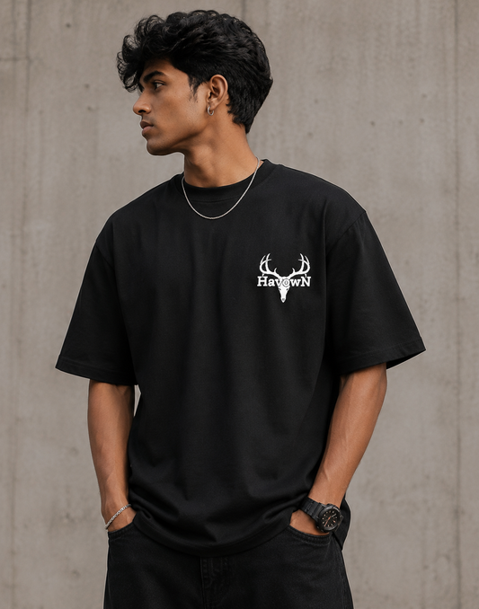 HavowN Baggy Pure Cotton Hip-Hop T-Shirt for Men