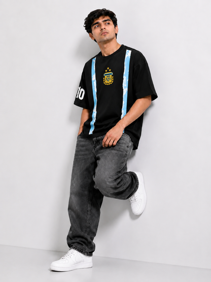 Argentina Black No.10 Oversized T-Shirt