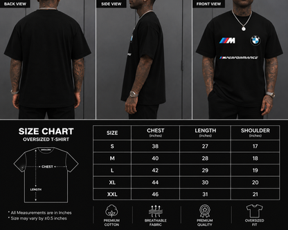 BMW Motorsport Premium Oversized Tee – Black
