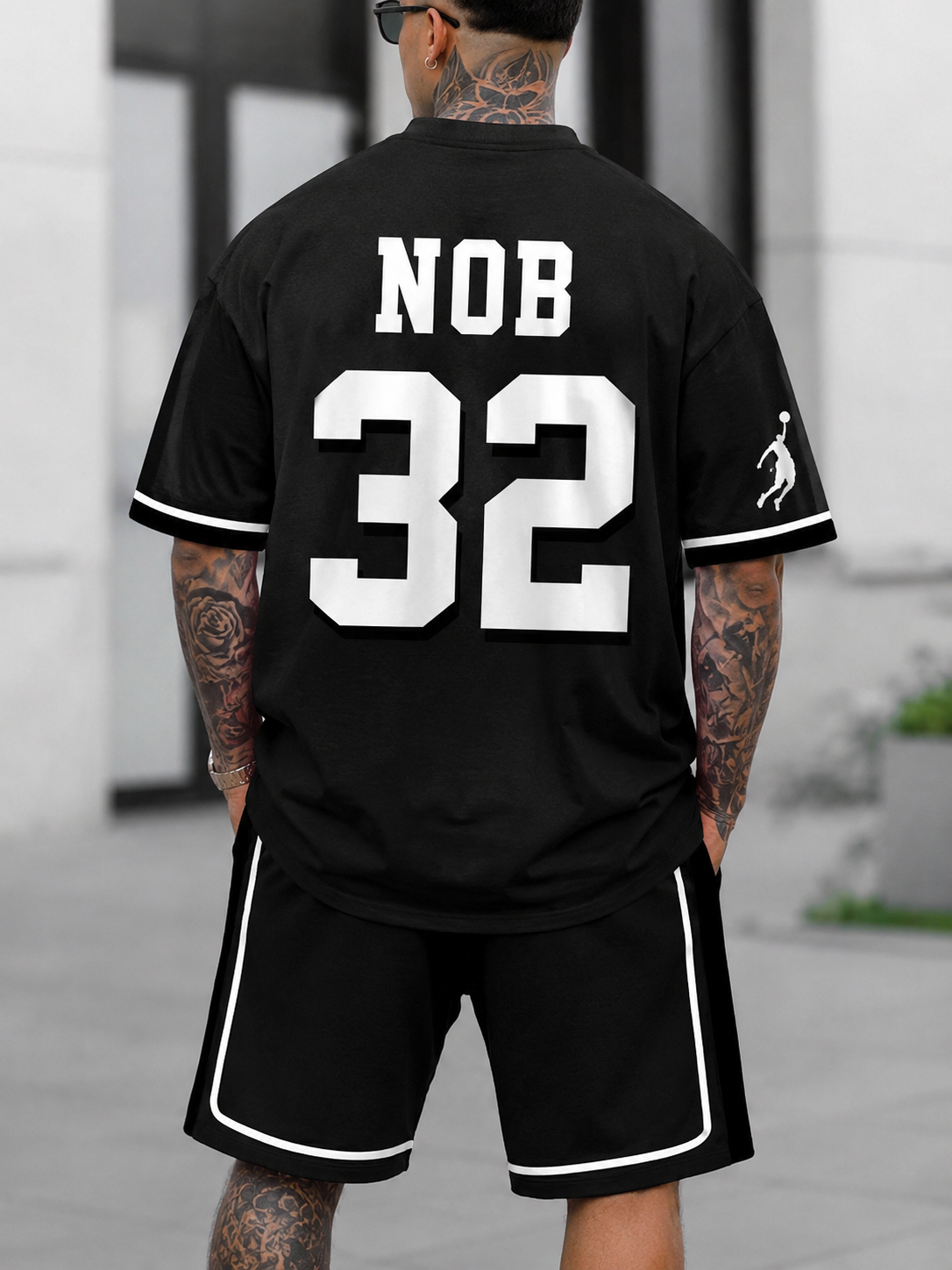 Urban Street Oversized T-Shirt & Shorts Set
