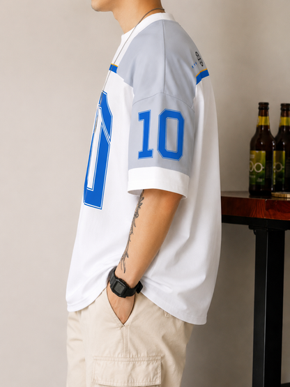Vintage Sports Jersey Style Oversized Tee