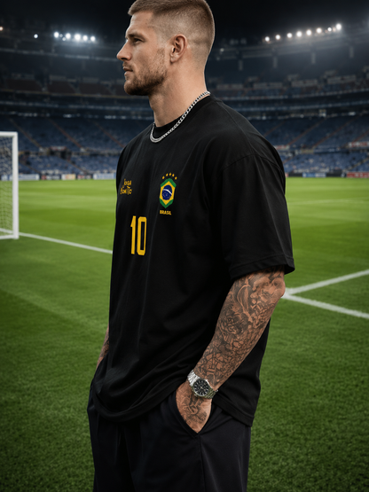 Brazil Football No.10 Oversized Tee