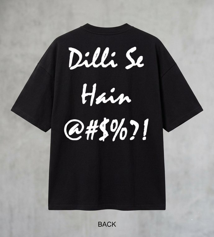 "Dili Se Hain.." Printed Back Design