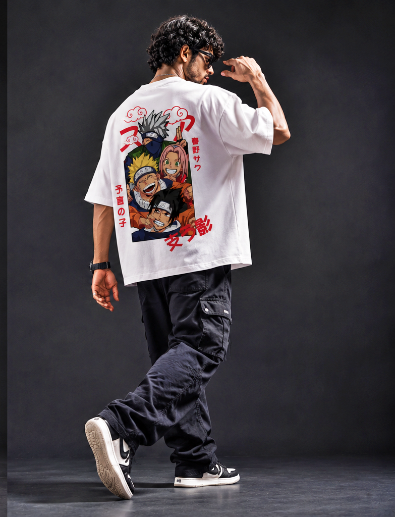 Naruto Men's Oversized Tshirt