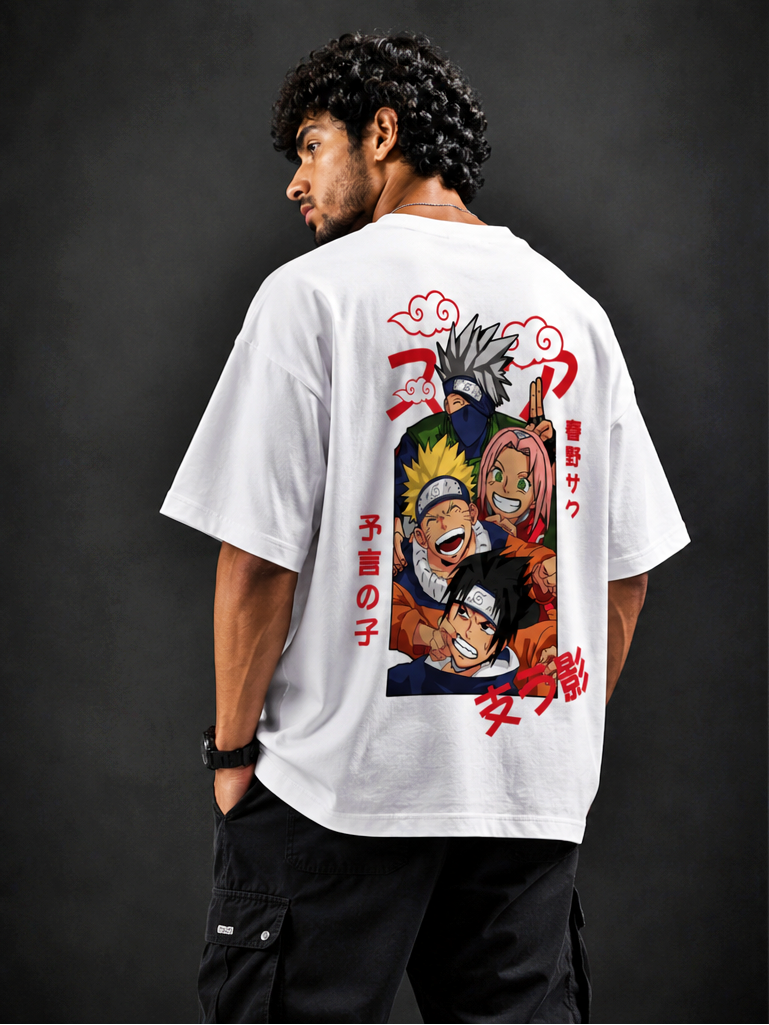 Naruto Men's Oversized Tshirt
