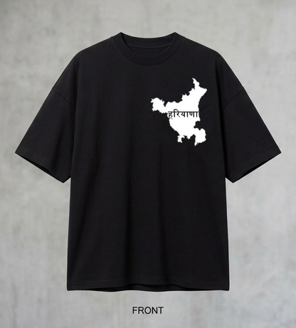 Men's Oversized Haryana Graphic T-Shirt
