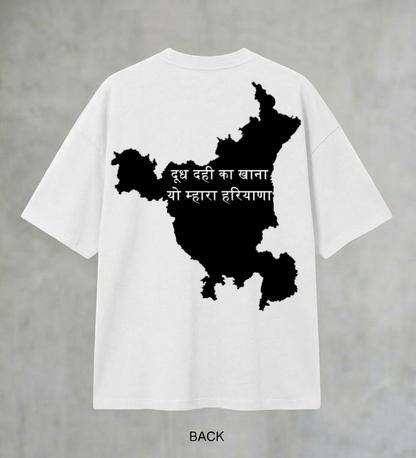 Men's Oversized Haryana Graphic T-Shirt
