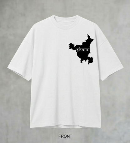 Men's Oversized Haryana Graphic T-Shirt