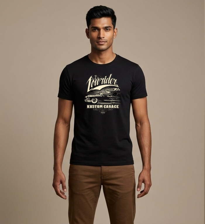 Lowrider Beige Men's Regular Tshirt