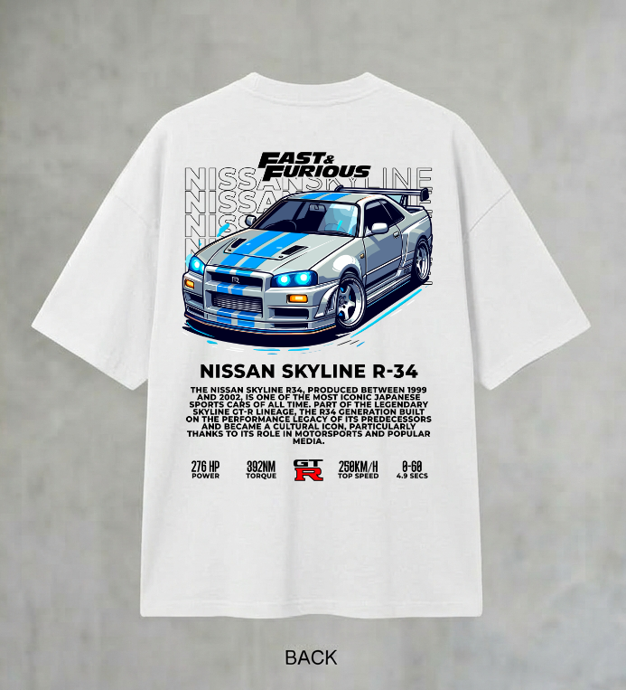 Skyline Men's Oversized Tshirt