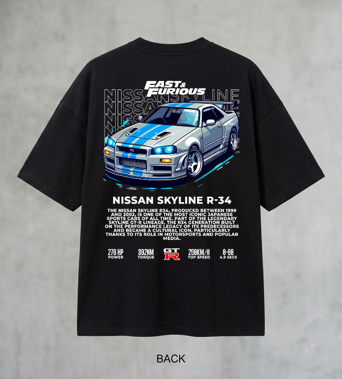 Skyline Men's Oversized Tshirt