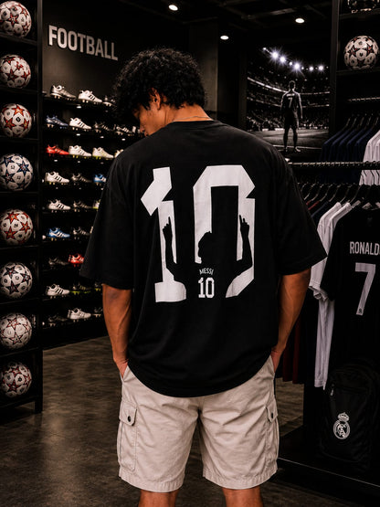 Messi 10 Minimalist Oversized Football Tee