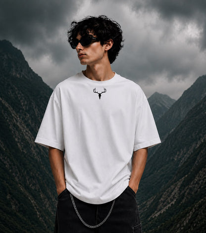 HavowN Psycho Mode On Oversized T-Shirt | 240 GSM Premium Cotton | Back Graphic Streetwear Tee | Unisex