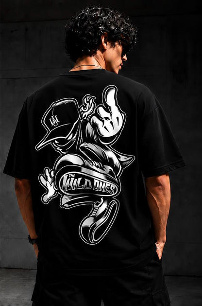 HavowN The Wild Ones Oversized T-Shirt | 240 GSM Premium Cotton | Street Graphic Back Print | Unisex Streetwear Tee