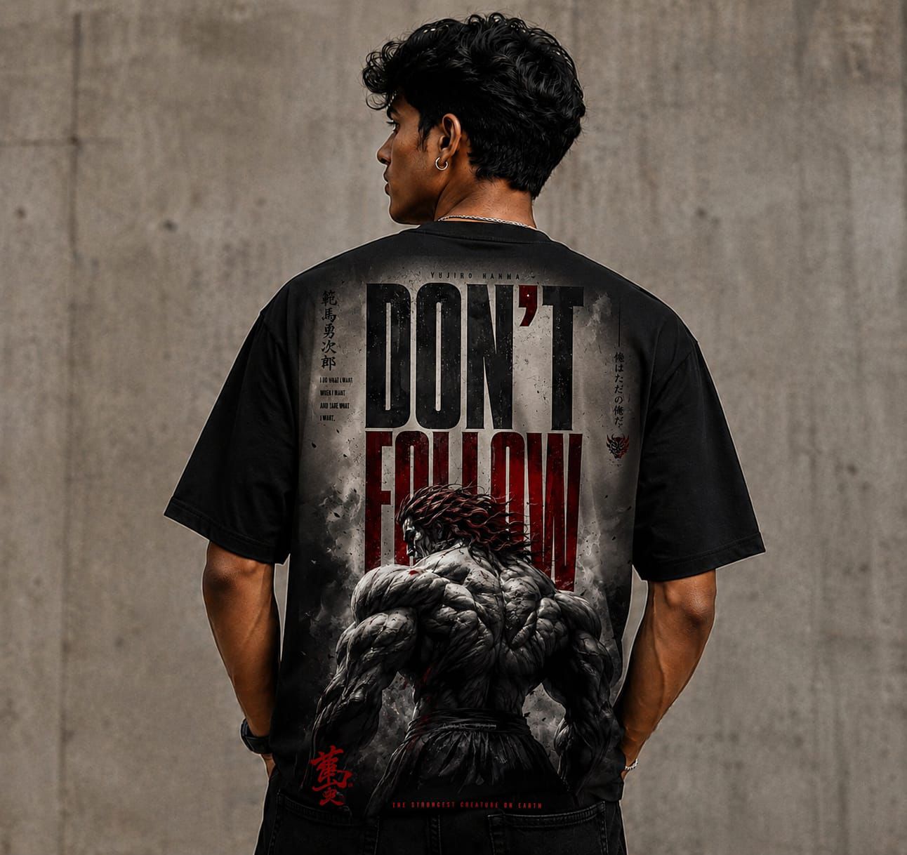 Premium Oversized Eye Graphic Printed T-Shirt for Men | 100% Cotton | Black