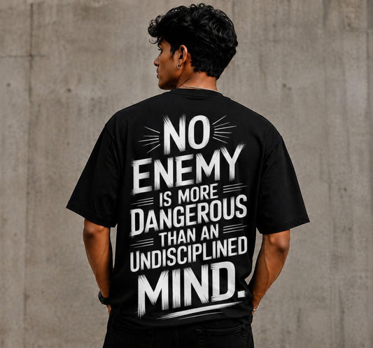 Premium Oversized Eye Graphic Printed T-Shirt for Men | 100% Cotton | Black