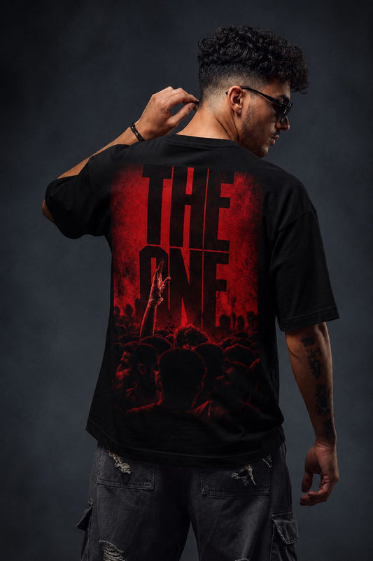 Premium Oversized Eye Graphic Printed T-Shirt for Men | 100% Cotton | Black
