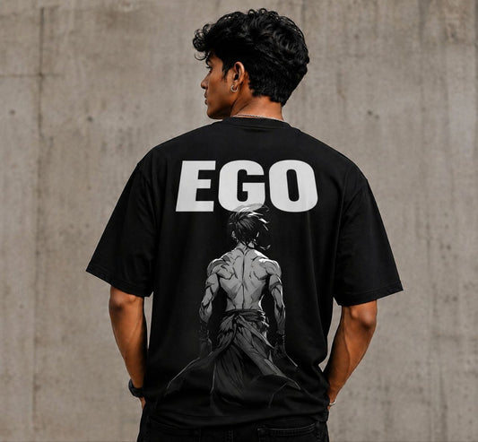 Premium Oversized Eye Graphic Printed T-Shirt for Men | 100% Cotton | Black