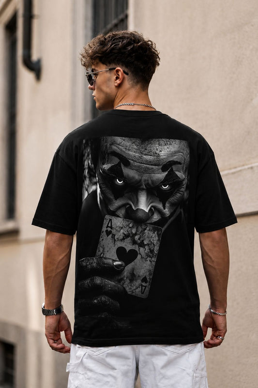 Premium Oversized Eye Graphic Printed T-Shirt for Men | 100% Cotton | Black